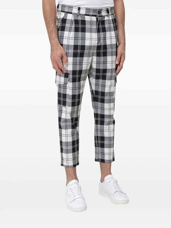 MTL STUDIO Checked Trousers