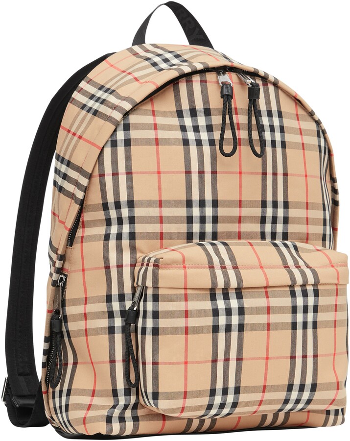 Burberry Jett Vintage Check Nylon Backpack ShopStyle
