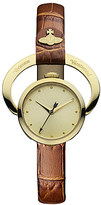 Thumbnail for your product : Vivienne Westwood Horseshoe gold-plated metal and leather watch