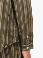 Thumbnail for your product : Smr Days - Striped Cotton Tunic Shirt - Brown Multi
