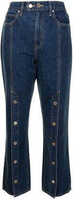 SLVRLAKE Stagecoach snap-front jeans