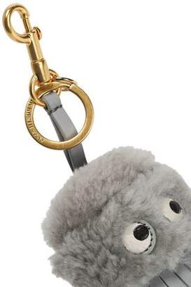Anya Hindmarch Shearling And Leather Tassel Keychain