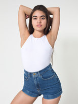 Thumbnail for your product : American Apparel Dark Wash High-Waist Jean Cuff Short