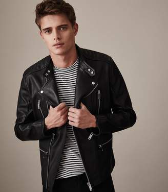 Reiss Hemming Quilted Leather Jacket