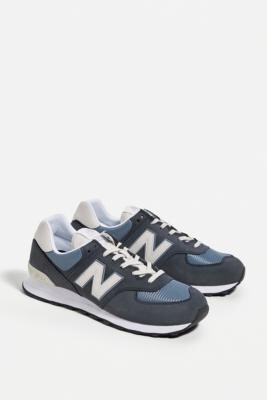 New Balance ML 574 Blue Trainers - Blue UK 7 at Urban Outfitters
