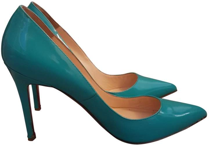 turquoise louboutin heels