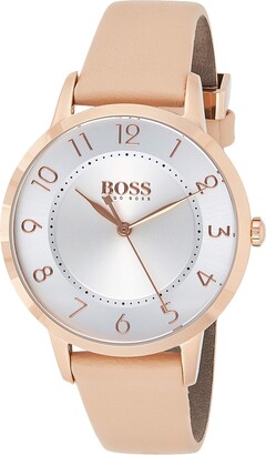 HUGO BOSS Watches Women's Analogue Quartz Watch with Leather Strap 1502407