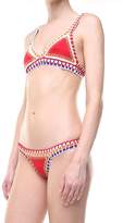 Thumbnail for your product : Kiini Kaia Croquet-trimmed Triangle Bikini Top