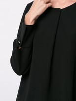 Thumbnail for your product : Giorgio Armani Pleated Long-Sleeve Blouse