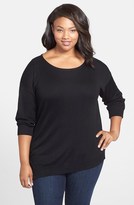 Thumbnail for your product : Foxcroft Asymmetrical Jacquard Sweater (Plus Size)