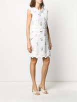 Thumbnail for your product : Giambattista Valli Floral Embroidered Silk Shift Dress