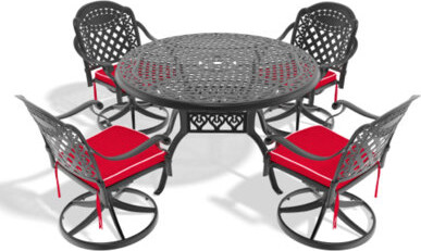 Bloomsbury Market All-Weather Dining Set Great For Garden Light Gatherings & Deck Relaxation Moments
