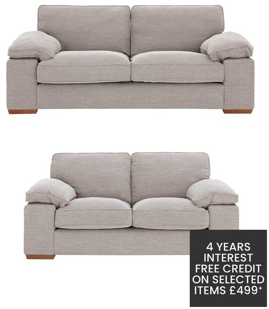 Aylesbury 3 Seater + 2 Seater Fabric Sofa Set (Buy and SAVE!) - ShopStyle
