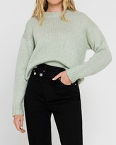 Thumbnail for your product : Express English Factory Long Sleeve Crew Neck Sweater