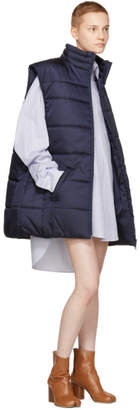 Martine Rose Navy Puffer Vest