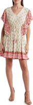 Thumbnail for your product : Angie Ruffle Sleeve Fit & Flare Dress