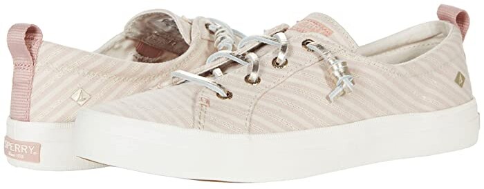 sperry crest vibe seersucker stripe barrel lace sneaker