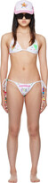 Thumbnail for your product : HOLLYWOOD GIFTS SSENSE Exclusive White Ian Charms Edition Bikini