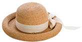 Thumbnail for your product : Helen Kaminski Raffia Bow-Accented Hat