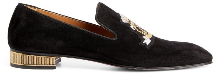 Christian Louboutin Black No Penny Loafers - ShopStyle