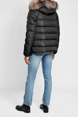 Moncler Chitalpa Quilted Down Parka with Fur-Trimmed Hood