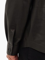 Thumbnail for your product : The Row Dale Leather Shirt - Black