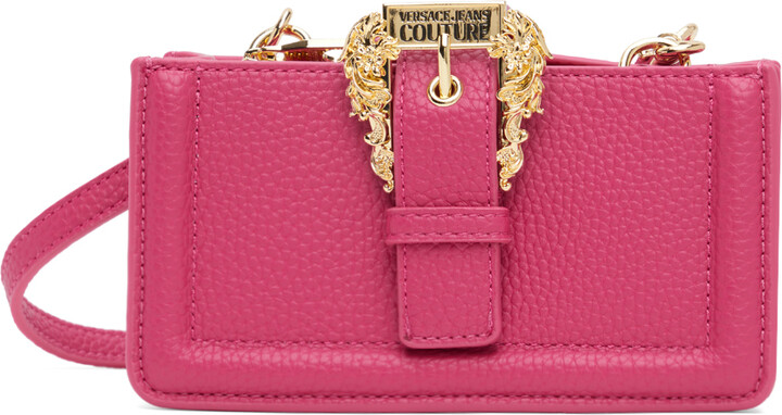 Versace Jeans Couture Pink Pin-Buckle Bag - ShopStyle