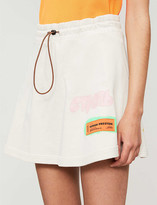 Thumbnail for your product : Heron Preston Graphic-print high-waist cotton-jersey mini skirt