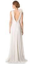 Thumbnail for your product : J. Mendel Sleeveless Pleated Gown