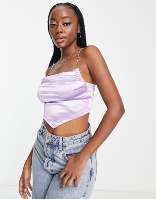 satin top asos