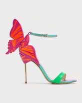 Thumbnail for your product : Sophia Webster Chiara Butterfly Printed Stiletto Sandals