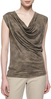 Thumbnail for your product : Elie Tahari Wila Draped-Front Tank