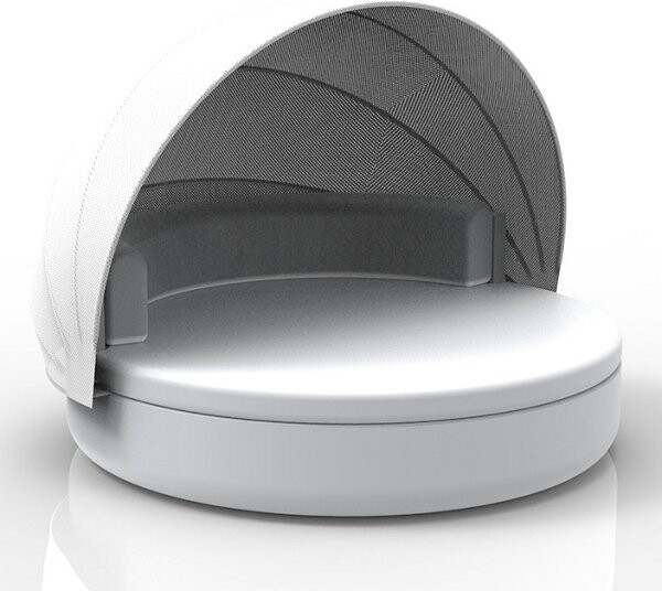 Vondom Vela Daybed with Folding Canopy in White