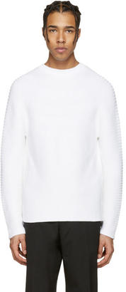 Kenzo White Ribbed Sweater