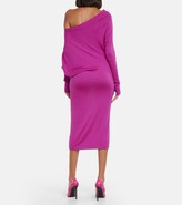 Thumbnail for your product : Tom Ford One-shoulder cashmere and silk midi dress