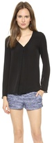 Thumbnail for your product : Theory Double Georgette Trent Blouse