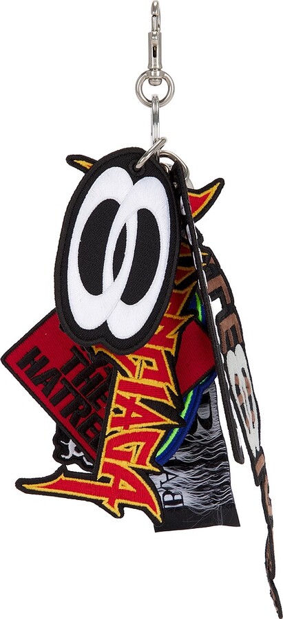 Balenciaga Keyring Patches in Black