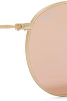 Thumbnail for your product : Ray-Ban Round-frame Gold-tone Mirrored Sunglasses