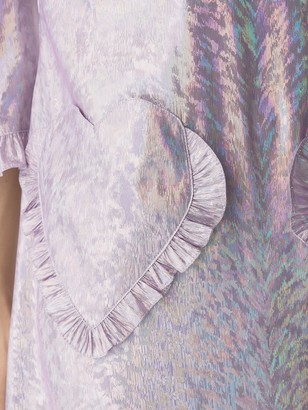 Batsheva Brocade Embroidery Mini Dress
