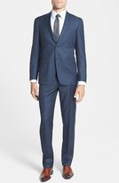 Thumbnail for your product : Hart Schaffner Marx 'Los Angeles' Trim Fit Blue Wool Suit