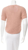 Thumbnail for your product : Agnona Open Knit Cropped Cardigan