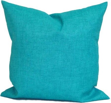 Outdoor Solid Blue Pillow Covers, Cover, Teal Covers For Pillow, All
