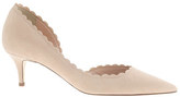 Thumbnail for your product : J.Crew Dulci scalloped suede kitten heels