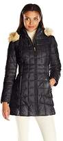 Thumbnail for your product : Jones New York Women's Polyfill Mid Length Coat With Sherpa Lined Hood