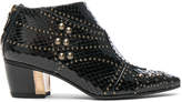 Thumbnail for your product : Rodarte for FWRD Embossed Studded Leather Booties