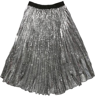 MSGM Long Sequined Skirt