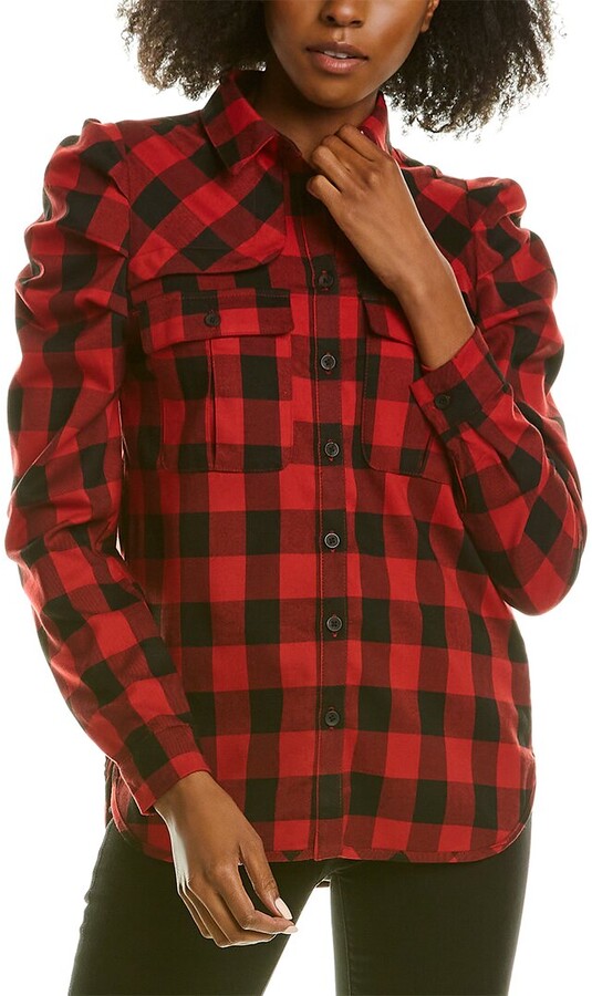 Womens Red Plaid Shirt | Shop the world 