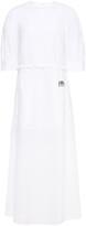 Thumbnail for your product : MM6 MAISON MARGIELA Ruffle-trimmed Printed Cotton-jacquard Midi Dress
