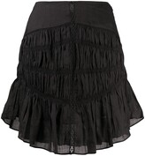 Thumbnail for your product : Isabel Marant tiered-gathereing A-line mini skirt