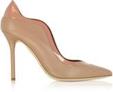 Thumbnail for your product : Malone Souliers Penelope Nude and Blush Nappa Leather Pumps